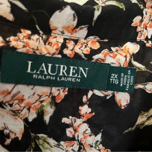 Lauren Ralph Lauren Floral Button Down Shirt - Picture 8 of 11